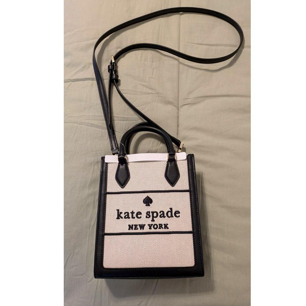 Kate Spade New York Ellie Canvas Mini Tote Crossbody Bag